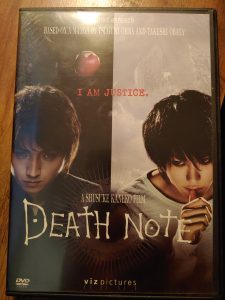 Death Note live action DVD case