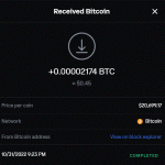 29th BTC Payout From Cryptotab