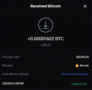 Ru-Kun's 38th payment proof from Cryptotab 0.00001622 BTC