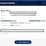 Horizen Faucet and Ru-Kun’s First Payments 1-14 Payouts Received