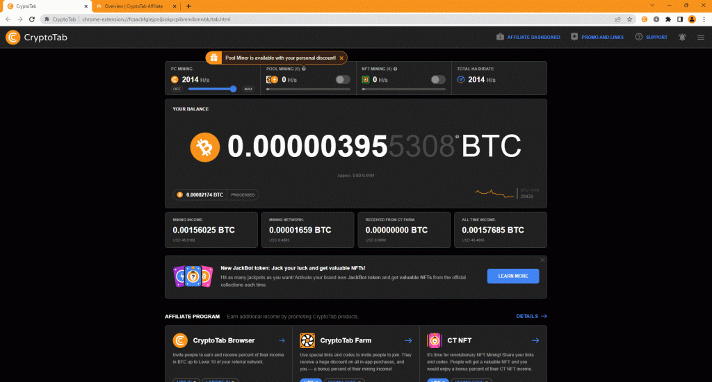 Cryptotab Browser Desktop Version Screenshot