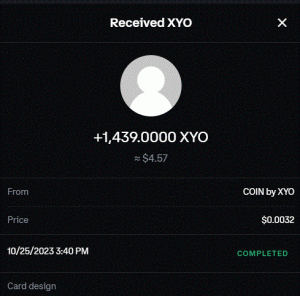 Ru-Kun's 2nd Payment From COIN app