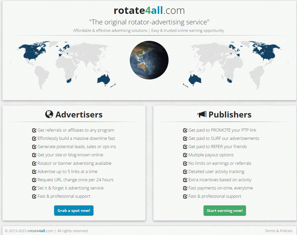 rotate4all website screenshot