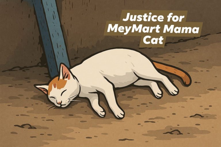 Justice For MeyMart Mama Cat Courtesy of BUHI Animal Welfare Society