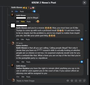 Keith Kleven even more racist and child like part 3