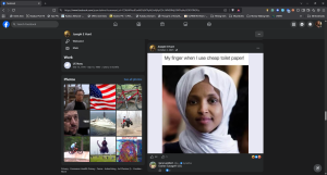 Joseph E Hunt racist posts part 1