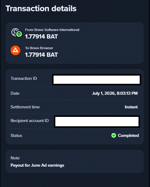 Ru-Kun's 112th Brave Rewards payout