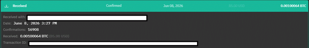 Ru-Kun's 1st payout from AADS