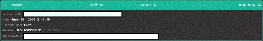 Ru-Kun's 2nd payout from AADS